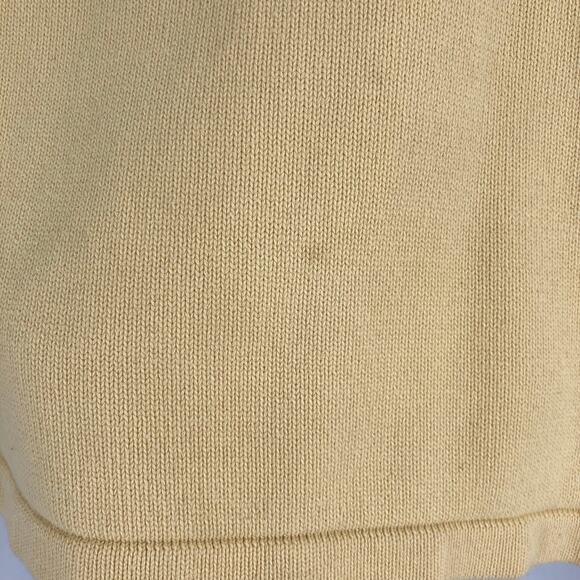 Vintage Y2K Tommy Hilfiger Yellow Crop Boxy Long Sleeve Shirt Medium - Picture 9 of 12